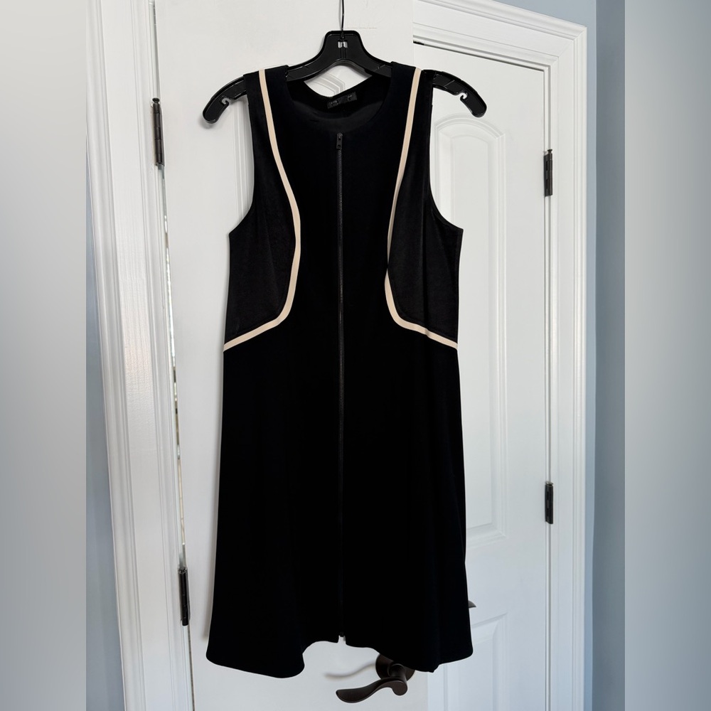 rag & bone Black Dress with Cream Trim